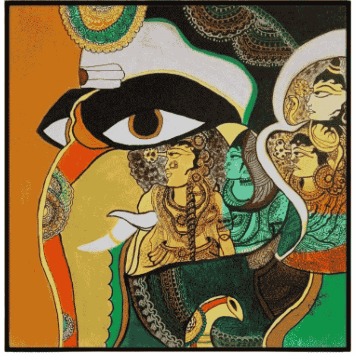 Ganesha Mythical Mosaic